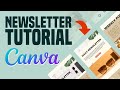 How To Create A Newsletter With Canva 2026 Canva Newsletter Tutorial