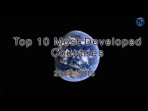 Top 10 Most Developed Countries 2015