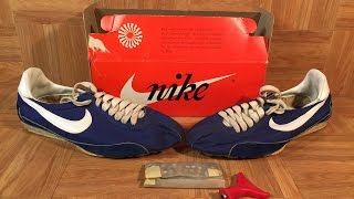 ShoeZeum Vintage 1970s Nike Intervalle Track Spikes With A Flip-Top Box