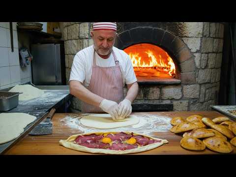 INSANE Turkish Pita Bread Factory! Round & Vertical Pita Street Food
