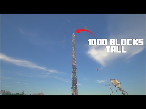 Showcase of the World's tallest Minecraft base