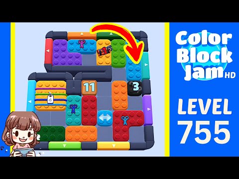 Color Block Jam Level 754 (755) Solution Walkthrough
