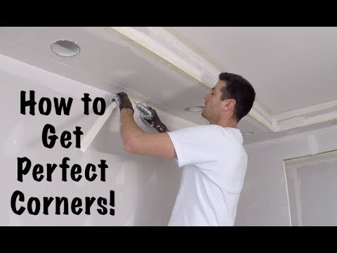 Taping drywall corners Taping drywall corners