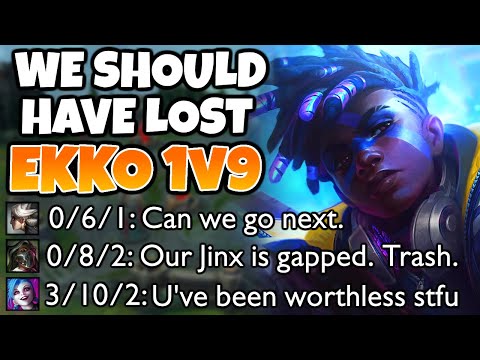My team was BEGGING for FF. But my Ekko is 1v9. | 13.5 - League of Legends