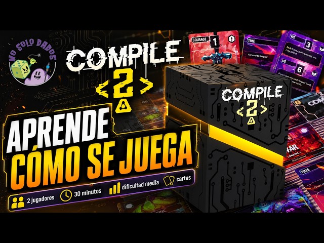 Vídeo relacionado con Greater Than Games: Compile: Main 2 - Juego de Cartas de Estrategia de Control de área, Juega como Inteligencia Artificial competidora, a Partir de 14 años, 2 Jugadores, 20 Minutos
