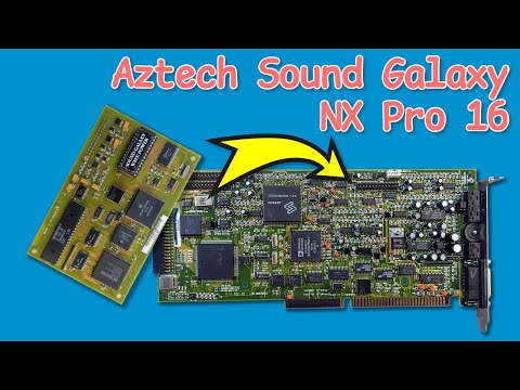 Aztech Sound Galaxy NX Pro 16 with SoftMPU and Roland MT-32 emulation.
