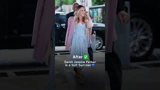 Download lagu Sarah Jessica Parker before vs. after finding her colors!! 🎨#SarahJessicaParker #ColorAnalysis mp3