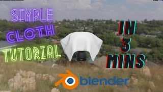 BLENDER TUTORIAL : Simple Cloth Simulation In 3 Minutes || shiva's gaming zone