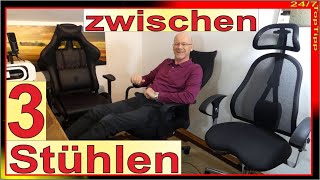1x1 des guten Sitzen - Dowinx Gaming Stuhl - TopStar Sitness Orto Bürostuhl - MFavour Ergo Bürostuhl