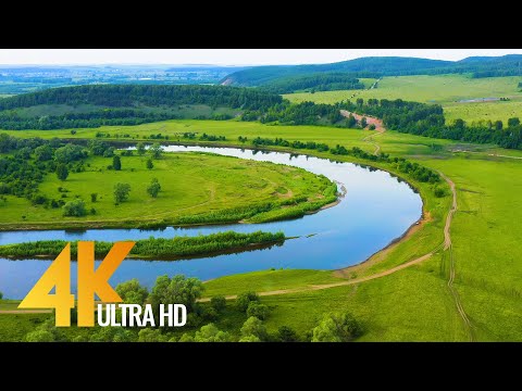 Amazing URAL Nature in 4K, Russia - Nature Relax with Calming Music & Nature Sounds - 3 HRS