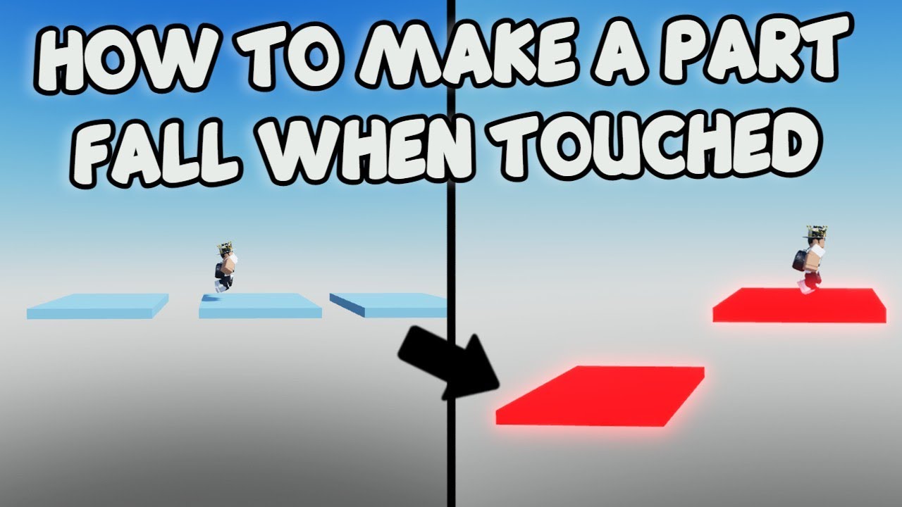 HOW TO MAKE A PART FALL WHEN TOUCHED 🛠️ Roblox Studio Tutorial