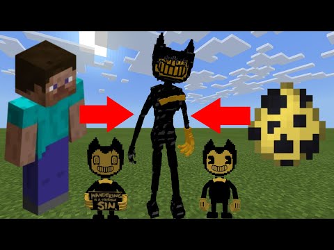 How to MORPH/SUMMON Bendy The INK DEMON in Minecraft Bendy and the ink machine