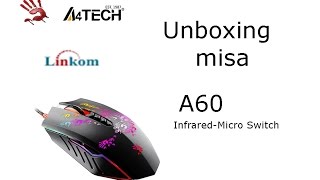 Unboxing A60 Gaming mouse-A4Tech-Bloody