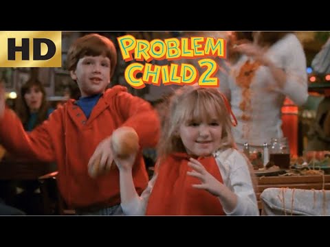 Pizze in Faccia al Ristorante | PICCOLA PESTE TORNA A FAR DANNI | Problem Child 2 [HD]