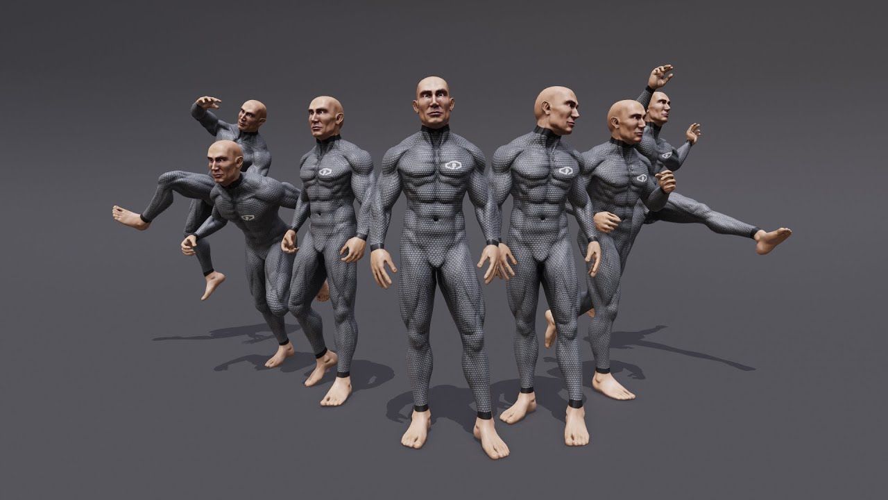 Basic Locomotion Animset Showcase