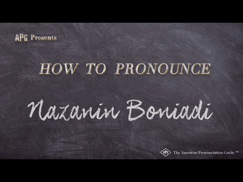 How to Pronounce Nazanin Boniadi (Real Life Examples!)