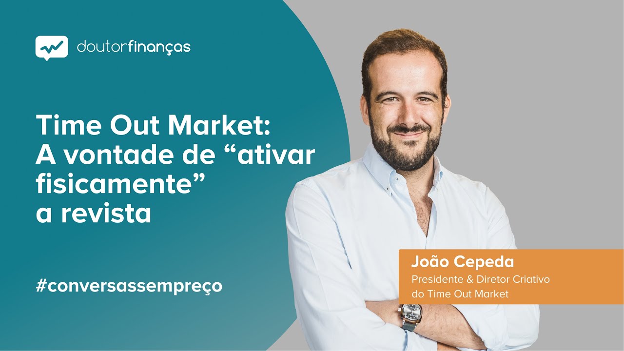 Imagem de um smartphone onde se vê o programa Conversas sem Preço com a entrevista a João Cepeda, presidente do Time Out Market