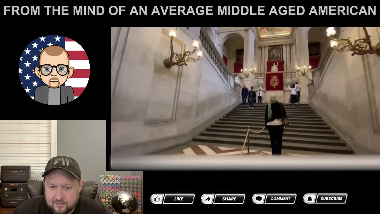 AMAA - Spain - Inside the Royal Palace of Madrid - España - Reaction by Average Middle Aged American