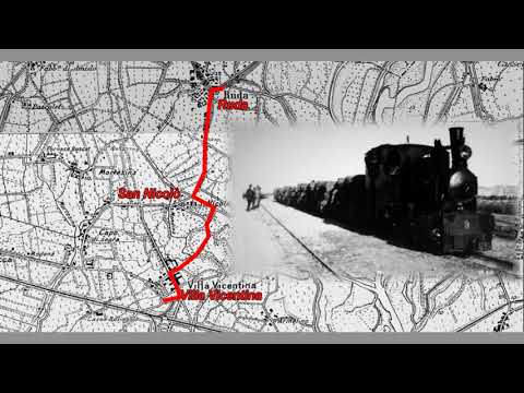 1513.Ferrovia da campo - Grande Guerra - Decauville Isonzo - 13.Ruda-Villa Vicentina