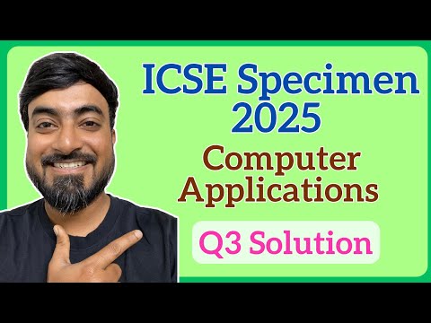 ICSE Class X Computer Applications Video Solutions | CodeWithBK