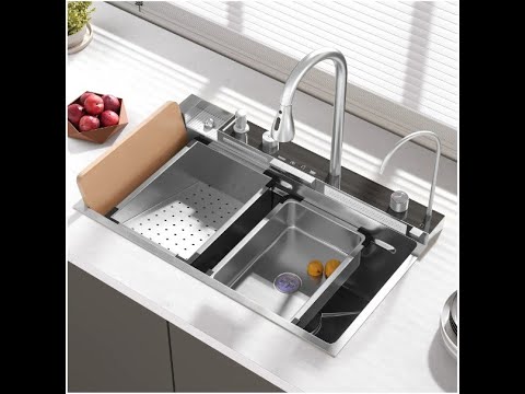 Homary Workstation Waterfall Kitchen Sink with Garbage Disposal Installation Experience