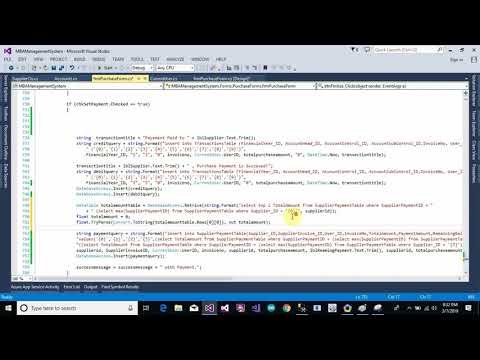 Accounting Management System Part 65 Purchase Invoice Complete Form in C C Sharp