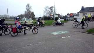 preview picture of video 'Départ balade vélo couché Acigné 20 mars 2011'