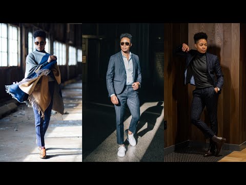 3 Ways To Wear The Navy Pinstripe Suit | Androgynous | Women In Menswear | She's a Gent Video