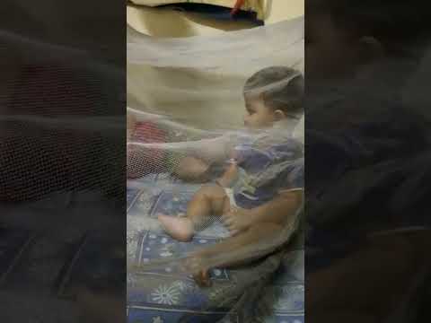 cute baby 😘🥰, wake up and trying to push his own brother 💘🥰🤡👼👶