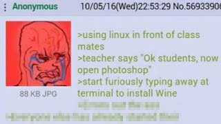 Linux user More like Linux LOSER lmaooooo