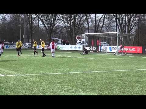 Doelpunt Ajax B1 vs NAC B1, 15 maart 2014