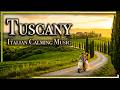 Tuscany Italy 4K Relaxing Italian Music Scenic Landscapes Calming Villages Vineyards 2Hours
