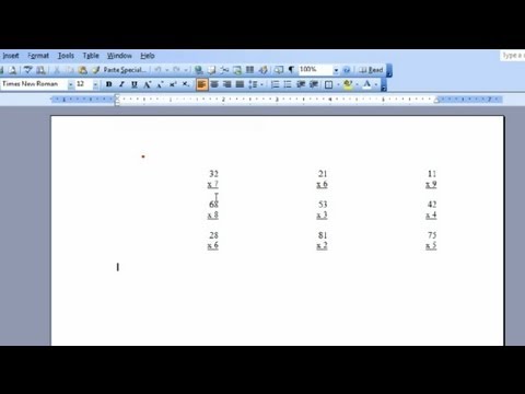 Part of a video titled How to Make Worksheets With Microsoft Word - YouTube