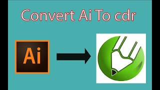 Convert illustrator file to corel File  AI to CDR   no need of other software
