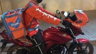 Interview motorbike delivery food vegetable Kuwait City area