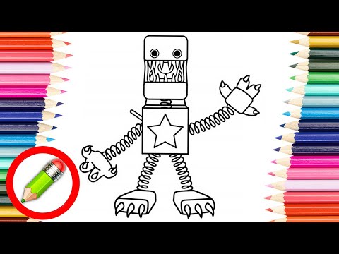 How to Draw Poppy Playtime Boxy Boo Coloring Pages / Itro and Tobu - Cloud 9 [NCS10 Release]
