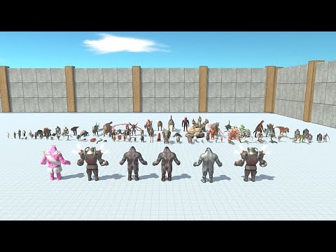 Level 2 Goro Skins VS 13 Faction without Boss - Animal Revolt Battle Simulator