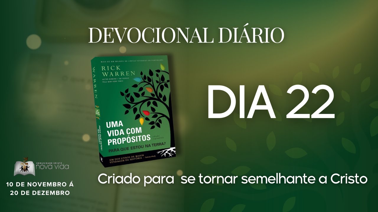 Dia 22 - Criado para ser semelhante a Jesus - Elizete