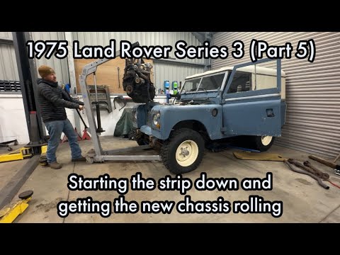 1975 Land Rover Series 3 - Restoration (Part 5)- Strip down and getting the chassis rolling.