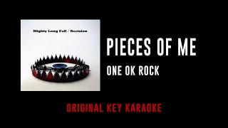 Pieces of Me - ONE OK ROCK | カラオケ | Mighty Long Fall/Decision | Karaoke Instrumental with Lyrics