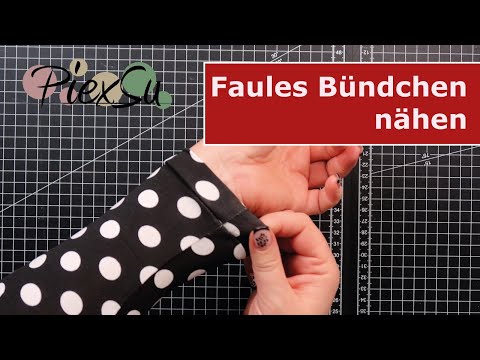 Faules Bündchen nähen | PiexSu