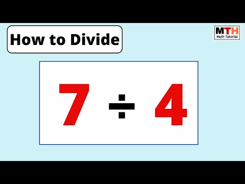 7 divided by 4 (7÷4) | Value of 7/4 | Long Division