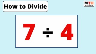 7 divided by 4 (7÷4) | Value of 7/4 | Long Division
