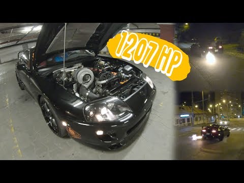 Toyota Supra MK4 🚘 1207 HP 🚨  BIG Single turbo / ALS / Launch Control