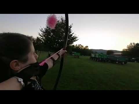 Bogenschießen  auf 100 Meter 🙈