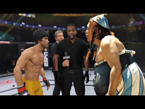 UFC4 Bruce Lee vs. Obelix EA Sports UFC 4