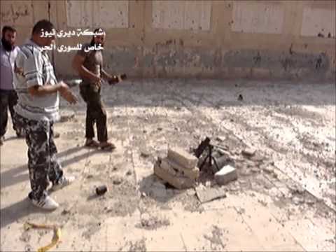 استهداف معاقل النظام في حي الجبيلة في دير الزور بقذائف الهاون من قبل لواء القصاص