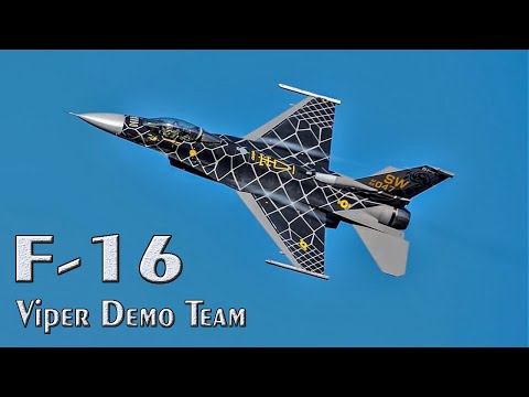 USAF F-16 Viper Demo Team Unveils Amazing Venom Paint Scheme