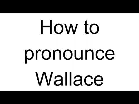 How to Pronounce Wallace (English)