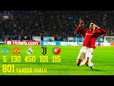 All 801 Cristiano Ronaldo's career Goals 2002/2021